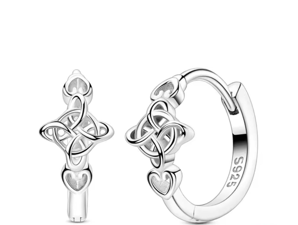Celtic Heart Knot Earrings