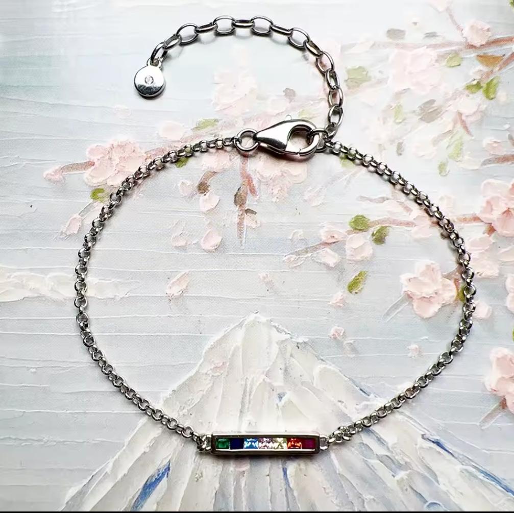 Rainbow Stone Bracelet