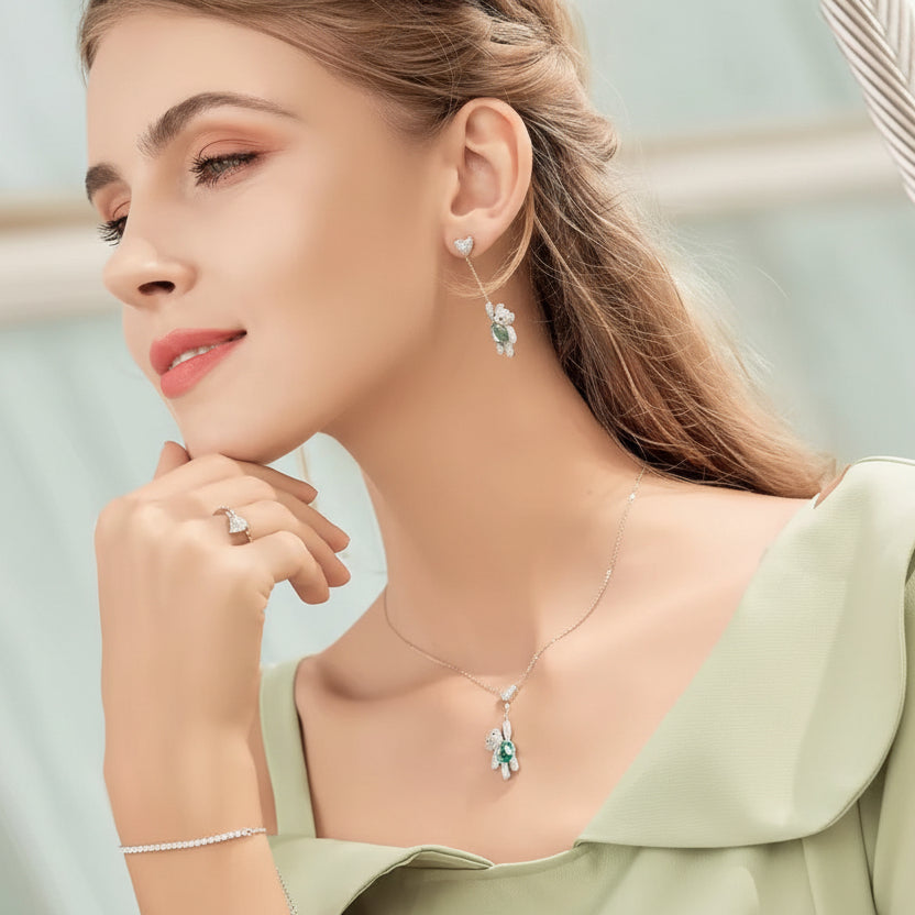 Bear & Heart Necklace